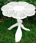 White Butterfly Table